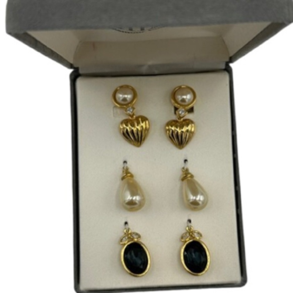 Nolan miller box set convertible earrings vintage new old stock